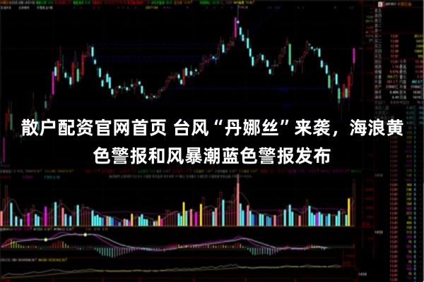 散户配资官网首页 台风“丹娜丝”来袭，海浪黄色警报和风暴潮蓝色警报发布